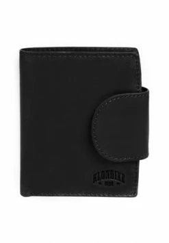 Billig 🧨 KLONDIKE Geldbörse , Echt Leder Schwarz 🎉