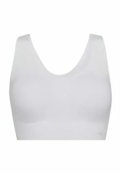 Neu ???? Sloggi Zero Feel Bustier, Bügellos, Nahtlos, Atmungsaktiv, Für Damen WHITE ????