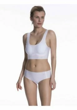 Neu ???? Sloggi Zero Feel Bustier, Bügellos, Nahtlos, Atmungsaktiv, Für Damen WHITE ???? -Wonderbra Shop unnamed file 1192