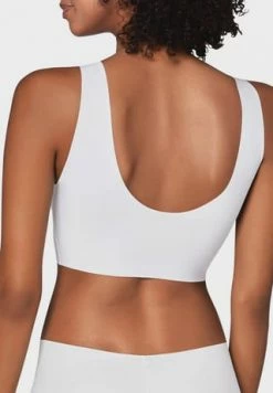 Neu ???? Sloggi Zero Feel Bustier, Bügellos, Nahtlos, Atmungsaktiv, Für Damen WHITE ???? -Wonderbra Shop unnamed file 1193