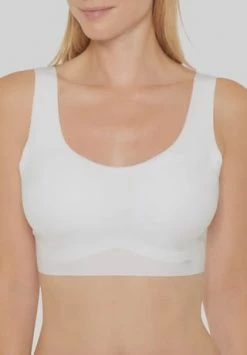 Neu ???? Sloggi Zero Feel Bustier, Bügellos, Nahtlos, Atmungsaktiv, Für Damen WHITE ???? -Wonderbra Shop unnamed file 1199