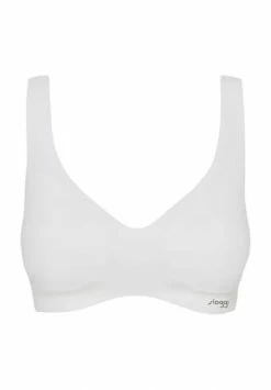 Am billigsten ???? Sloggi Zero Feel Bustier, Nahtlos, Bügellos, Für Damen WHITE ????
