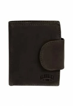 Aktion 🎉 KLONDIKE Geldbörse , Echt Leder Dunkelbraun ✔️