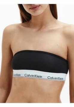 Blitzangebot ❤️ Calvin Klein Bandeau-BH, Trägerlos, Elastisches Logo-Unterbrustband, Für Damen 001 BLACK ???? -Wonderbra Shop unnamed file 1231