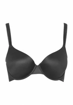 Coupon ???? Calvin Klein Bügel-BH, Vorgeformte Cups, Spitzen-Detail, Unifarben, Für Damen Schwarz ????