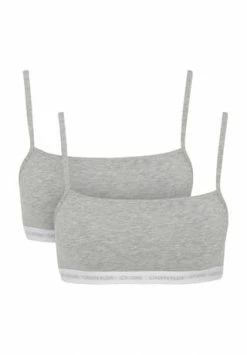 Rabatt ???? Calvin Klein Bustier, Label, Schmale Träger, Für Damen Grau ????