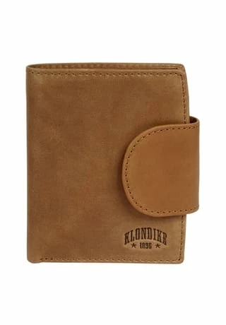 Bestes Angebot ✨ KLONDIKE Geldbörse , Echt Leder Cognac 🎁