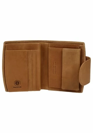 Bestes Angebot ✨ KLONDIKE Geldbörse , Echt Leder Cognac 🎁 – Bild 5