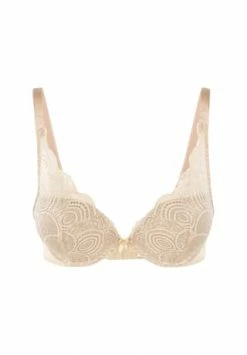Billig 💯 Wonderbra Push-up-BH Refined Glamour Triangel-BH Pearl Beige 🔥