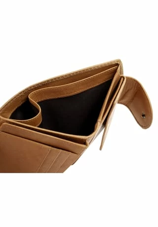 Bestes Angebot ✨ KLONDIKE Geldbörse , Echt Leder Cognac 🎁 – Bild 8