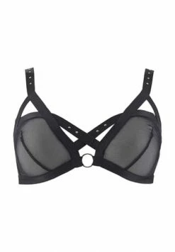 Brandneu ???? Aubade Nw Rencontre Anonyme Triangel-Bralette, Bondage-Design, Für Damen NOIR ????
