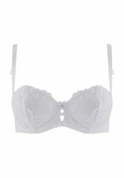 Bestes Angebot ???? Aubade Balconette-BH "AuBaldeFlore", Tüllbesatz, Florale Spitze, Für Damen BLANC ❤️