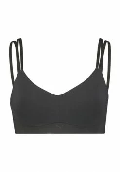 Auslauf ???? PUMA® Medium Support Active Bustier, Doppelträger, Für Damen 001 BLACK ????