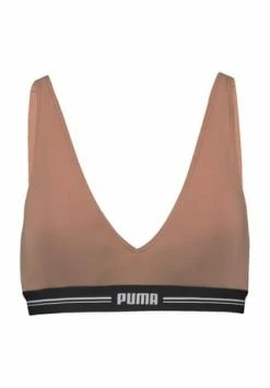 Rabatt ✨ PUMA® Bralette, Logobund, Für Damen 002 MOCCA MOUSE ????