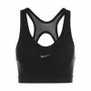 Brandneu ???? NIKE PERFORMANCE Swoosh Icon Clash Sport-BH Damen Schwarz/ Dunkelgrau ????