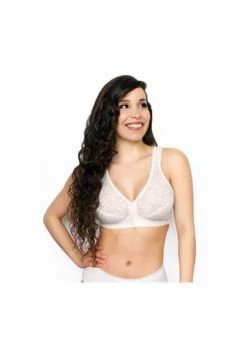 Brandneu ⌛ Exquisite® FORM Vorderverschluss BH Mit Stützeffekt Und Spitze Weiß (WH) ✨