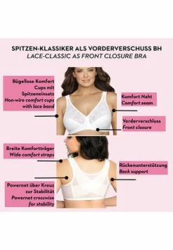 Brandneu ⌛ Exquisite® FORM Vorderverschluss BH Mit Stützeffekt Und Spitze Weiß (WH) ✨ -Wonderbra Shop unnamed file 1805