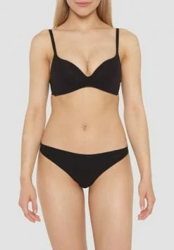 Bestes Angebot ???? HUGO Laser Cut Brazilian Slip, Logo, Für Damen 001 BLACK ???? -Wonderbra Shop unnamed file 1830