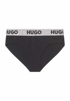 Billig ❤️ HUGO Sporty Logo Hipster, Logo-Bund, Für Damen 002 BLACK 😀
