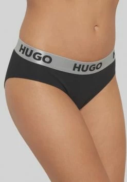 Billig ❤️ HUGO Sporty Logo Hipster, Logo-Bund, Für Damen 002 BLACK ???? -Wonderbra Shop unnamed file 1858