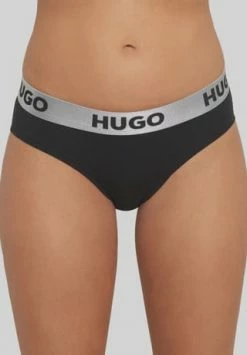 Billig ❤️ HUGO Sporty Logo Hipster, Logo-Bund, Für Damen 002 BLACK ???? -Wonderbra Shop unnamed file 1859