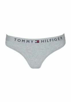 Budget ???? TOMMY HILFIGER String, Logobund, Elastisch, Für Damen 004 GREY ????