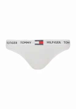 Aktion 🎁 TOMMY HILFIGER String, Logobund, Unifarben, Für Damen Weiß ✨