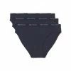 Angebote ⌛ Marc O'Polo Damen Slips 3er Pack - W-Mini, Briefs, Cotton Stretch, Einfarbig Blau ????