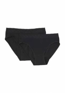 Bestpreis ❤️ SYLVIA SPEIDEL. Soraya Slip, 2er-Pack, Spitze, Für Damen Schwarz 🔔