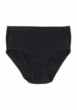 Brandneu ???? SYLVIA SPEIDEL. Maxi-Slip "Silke", Elastischer Logo-Bund, Unifarben, Hohe Laibhöhe, Für Damen 990 SCHWARZ ????