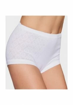 Coupon ???? SYLVIA SPEIDEL. Olga Pant, Kurz, Lochstickerei, Uni, Für Damen WEISS ????