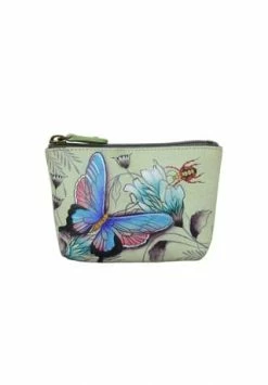Bestpreis ???? ANUSCHKA Münzbeutel Wondrous Wings Aus Handbemaltem Leder Mehrfarbig ✔️