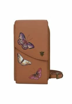 Bestpreis ✔️ ANUSCHKA Brieftasche Butterflies Honey (Handbemalt Leder) Mehrfarbig ❤️