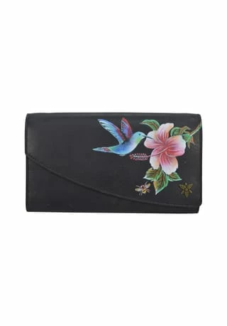 Brieftasche Hummingbird Black (Handbemalt Leder) Rabatt ⌛ ANUSCHKA Brieftasche Hummingbird Black (Handbemalt Leder) Mehrfarbig ???? -Wonderbra Shop unnamed file 589