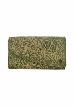 Beste Bewertungen von ???? ANUSCHKA Brieftasche Tooled Jade (Handbemalt Leder) Mehrfarbig ????