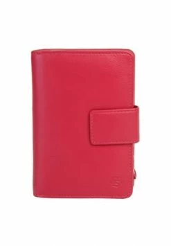 Budget ???? SZUNA Geldbörse Mit Reißverschluss , Echt Leder Rot ????