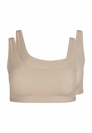 Angebote 🎉 SKINY® Every Day In Micro Essentials Bustier, 2er-Pack, Für Damen Nude ✨